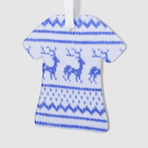 Ornamento Teste padrão feio da camisola do Natal