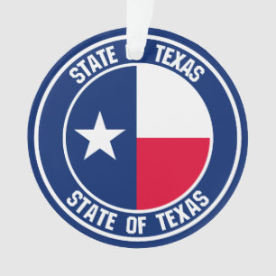 Ornamento Texas Round Emblem