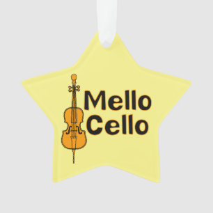 Ornamento Texto Branco Mellow Cello