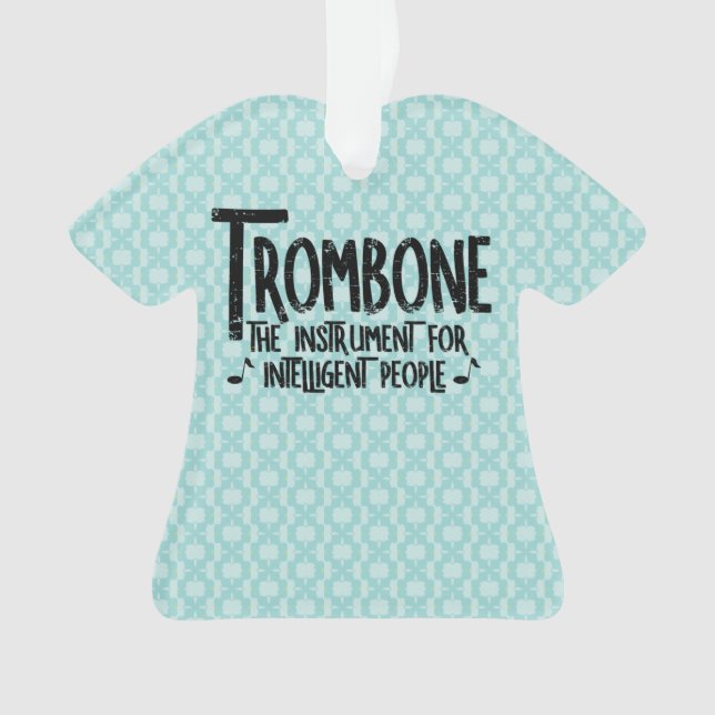 Ornamento Texto Bruto de Trombone Inteligente (Frente)