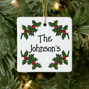 Ornamento - Texto enquadrado nas ramificações Holl