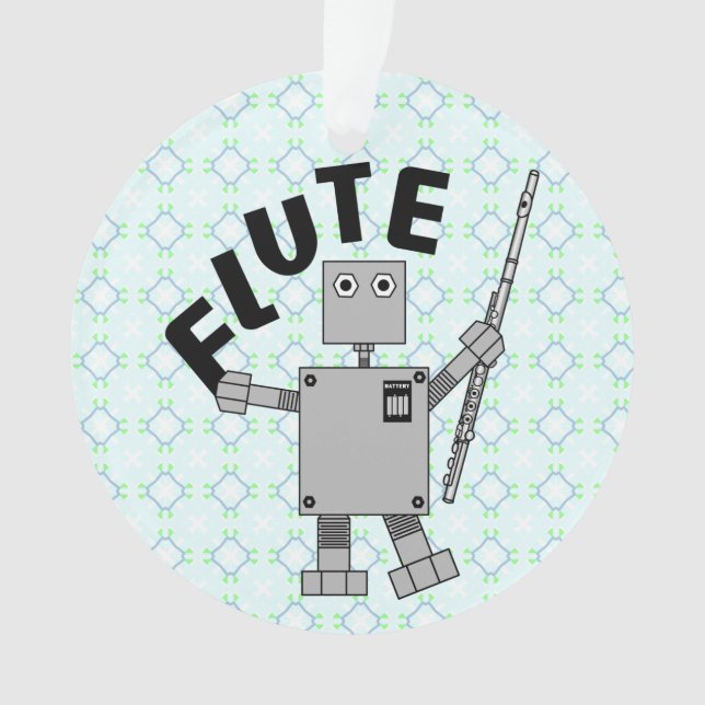 Ornamento Texto Flute Robot (Frente)