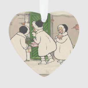 Ornamento Texto Personalizado Vintage Garotas Presentes Fran