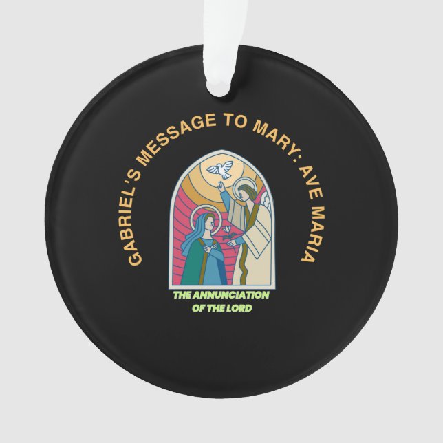 Ornamento The Annunciation of the Lord (Frente)