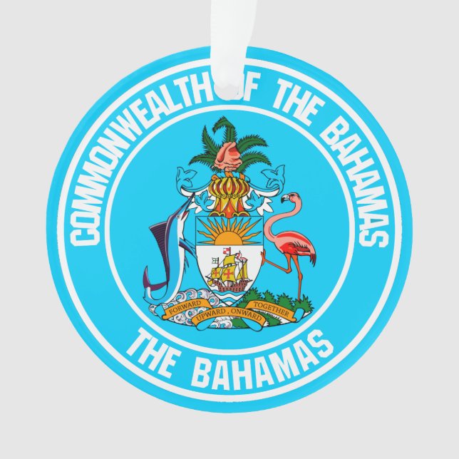 Ornamento The Bahamas Round Emblem (Frente)