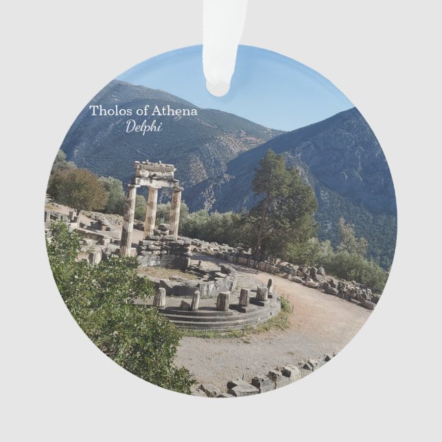 Ornamento Tholos of Athena Delphi Greece Souvenir Ornament (Frente)