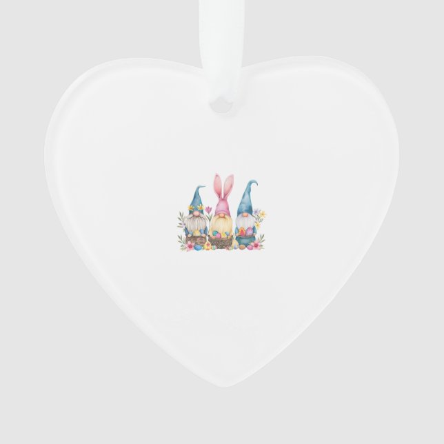 Ornamento Three Gnome Easter Gnome Easter Egg T-Shirt (Frente)