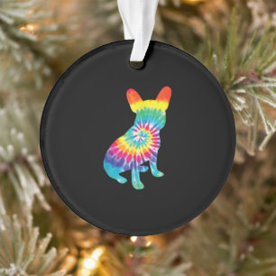 Ornamento Tie Dye Hippie French Bulldog Gift For Dog Lover