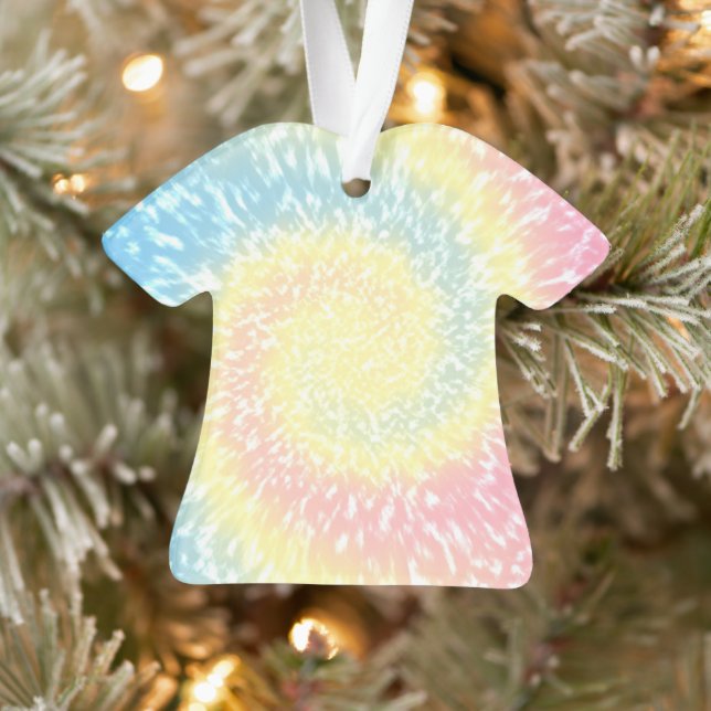 Ornamento Tie Dye Hippy Swirl TShirt Natal (Árvore)