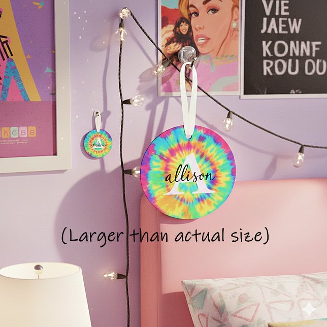 Ornamento Tie dye personalizado (Criador carregado)