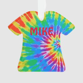 Ornamento Tie Dye Spiral Rainbow