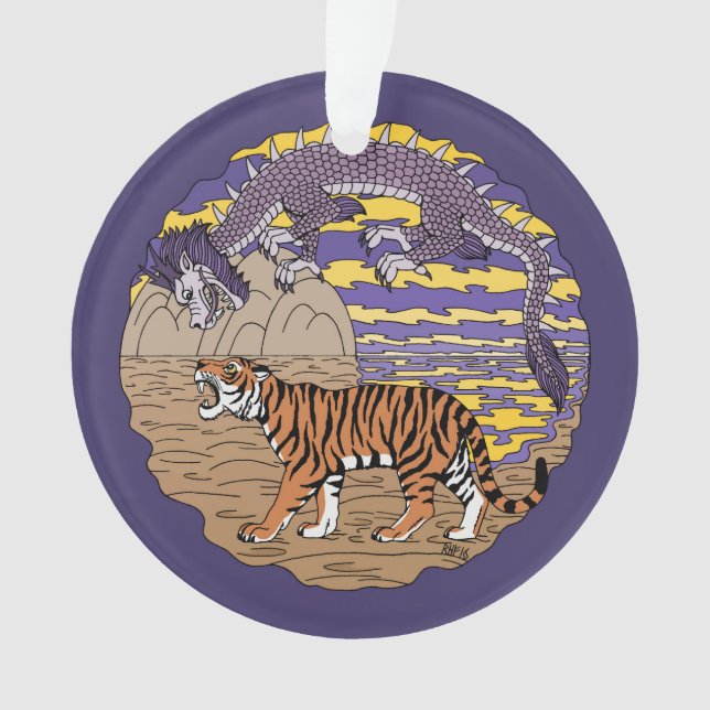 Ornamento Tiger e Dragon (Frente)