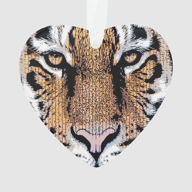 Ornamento Tiger Portrait Graphic Style (Verso)