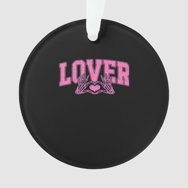 Ornamento Tipo de letra com mãos esqueléticas clássicas (Frente)