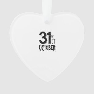 Ornamento Tipografia Vintage de Halloween de 31 de Outubro D