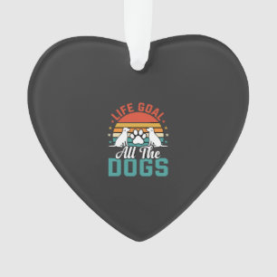 Ornamento Todos Os Cães Amante De Cães Retrô