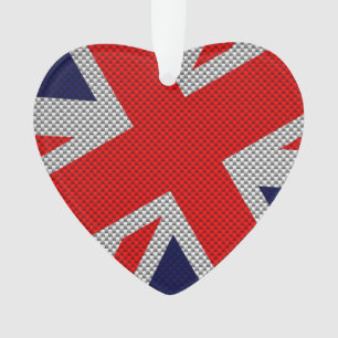 Ornamento Tomada da União em Cores de Estilo de Fibra de Car