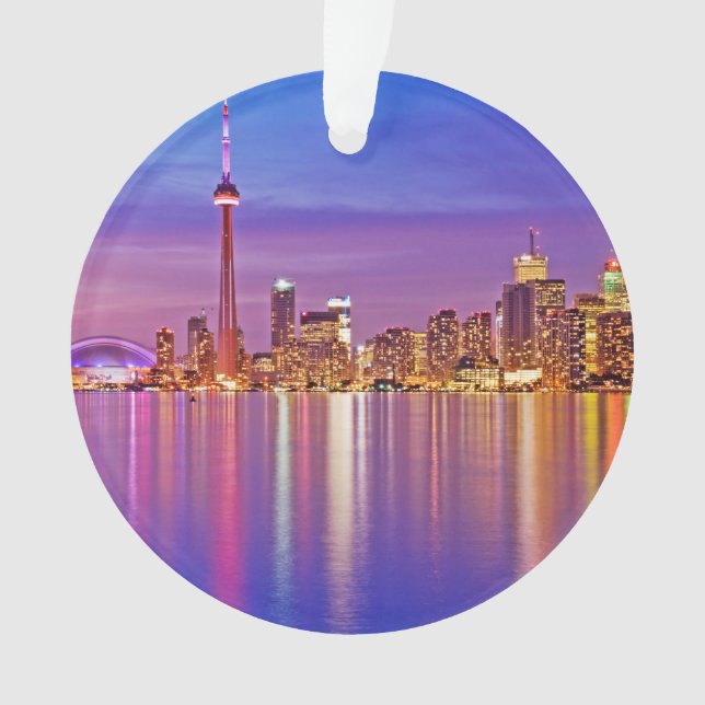 Ornamento Toronto Skyline em Dusk (Frente)
