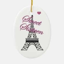 Ornamento Torre Eiffel Personalizado 16 Paris
