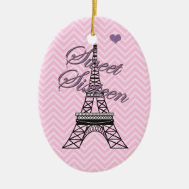 Ornamento Torre Eiffel Personalizado 16 Paris