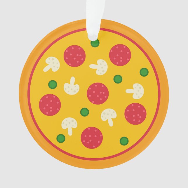 Ornamento Torta de Pizza (Frente)