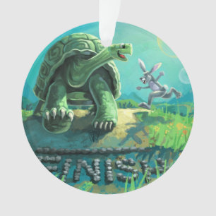 Ornamento Tortoise e a arte da lebre