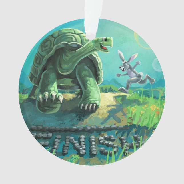 Ornamento Tortoise e a arte da lebre (Frente)