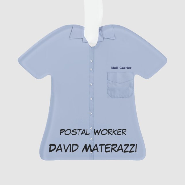 Ornamento Trabalhador postal (Frente)