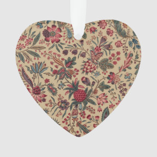 Ornamento Trabalho de Agulha Antigo Floral Vintage para Móve