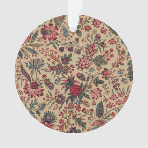 Ornamento Trabalho de Agulha Antigo Floral Vintage para Móve