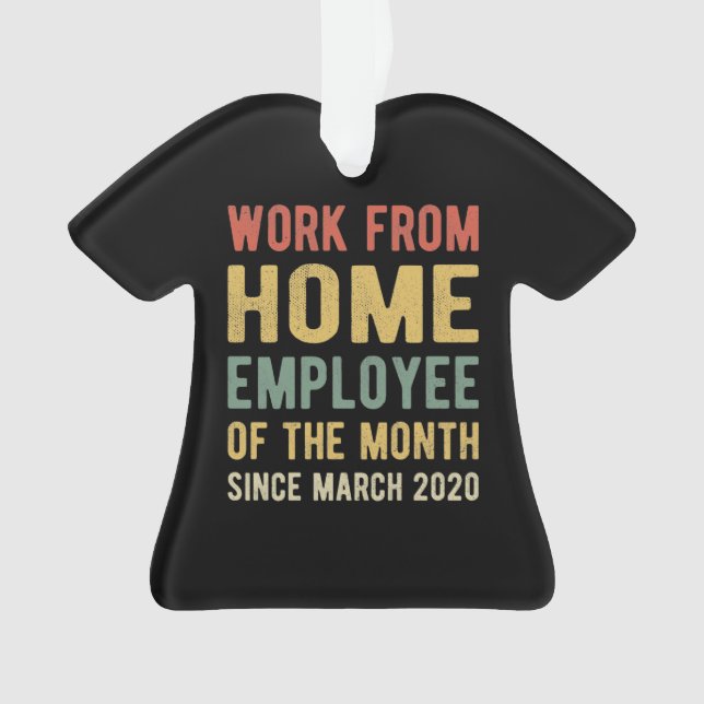 Ornamento Trabalho do Funcionário Doméstico do Mês I (Frente)