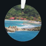 Ornamento Tranquil Island Paradise Labadee Haiti<br><div class="desc">Fotografia original de belas artes por Shelley Neff Fotografia apresentando o lindo paraíso insular de Labadee, Haiti. Esta imagem faz o obrigado perfeito que você oferece para agentes viagem de cruzeiro que querem expressar sua apreciação aos seus clientes. Seria também um presente de excelente para amantes de cruzeiros, viajantes e...</div>