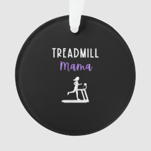 Ornamento Treadmill Mamãe Runner Mãe Trabalhando No Ginás