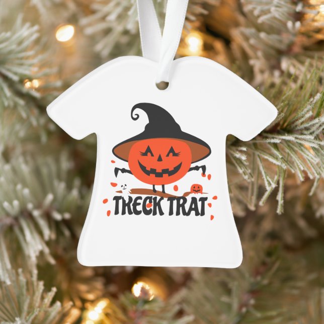 Ornamento Treck Trat Pumpkin sorrindo (Árvore)