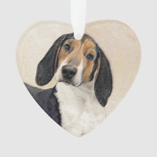Ornamento Treing Walker Coonhound Painting - Arte Original