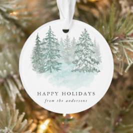 Ornamento Trendy Greenery Elegant Winter Holiday Party