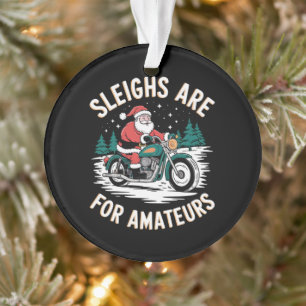 Ornamento Trenós São Para Amadores De Natal Motociclista