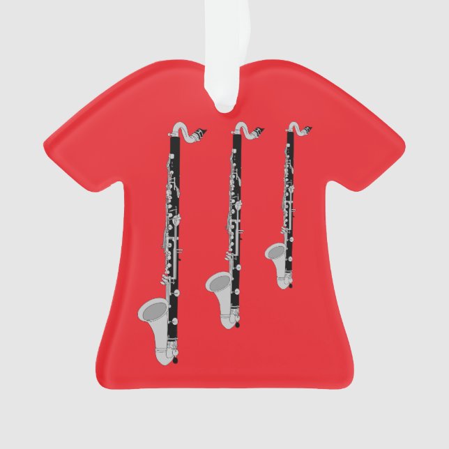 Ornamento Três Clarinets de Bass (Frente)