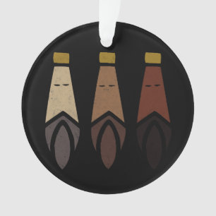Ornamento Três Sábios. Los Tres Reyes Magos