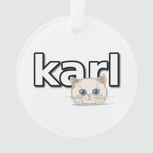 Ornamento Tributo a Karl Lagerfeld (Frente)