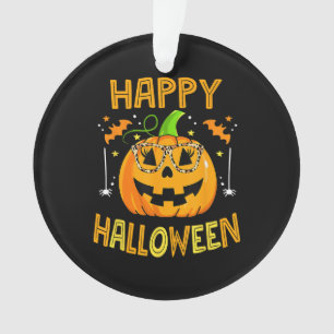 Ornamento Trick Ou Tratem Halloween Engraçado Pumpkin Feliz