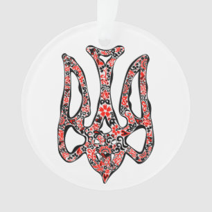 Ornamento Trident Trident Nacional Ucraniano trizub estiliza