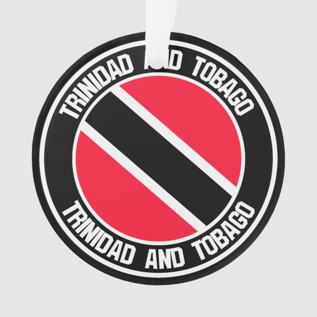 Ornamento Trinidad e Tobago Round Emblem (Frente)