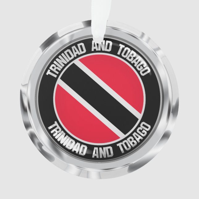 Ornamento Trinidad e Tobago Round Emblem (Frente)