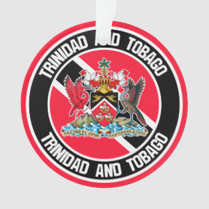 Ornamento Trinidad e Tobago Round Emblem