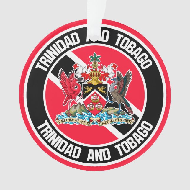 Ornamento Trinidad e Tobago Round Emblem (Frente)