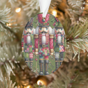 Ornamento Trío de Cascanueces Navideños con Parche Mágico