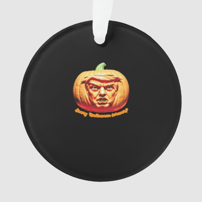 Ornamento Trumpkin Assustador do Halloween Pumpkin Melhor De (Frente)