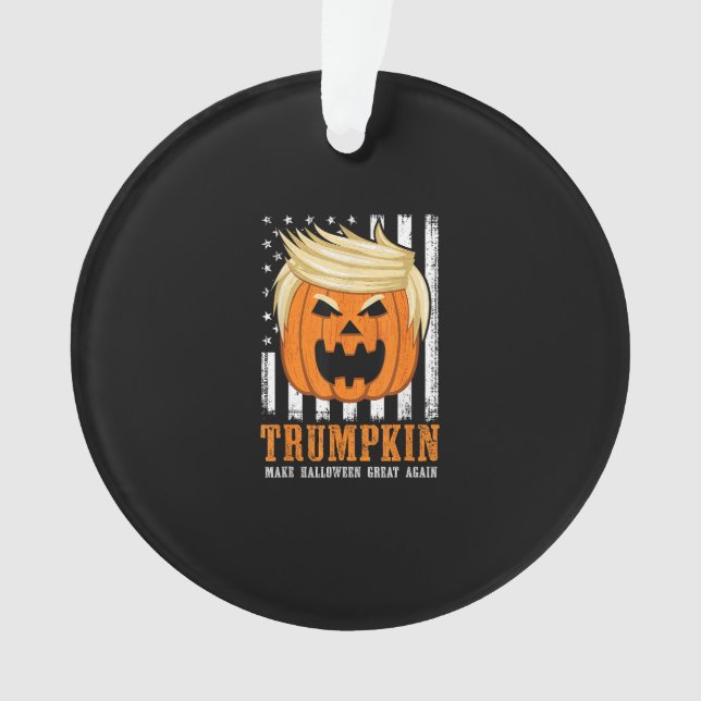 Ornamento Trumpkin Dos Eua Torna O Excelente De Halloween No (Frente)