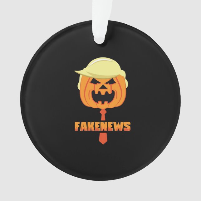 Ornamento Trumpkin Faz Excelente De Halloween Novamente - No (Frente)